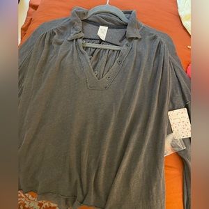 Free People V Neck Shirt